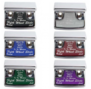 Chrome Plastic Fifth Wheel Switch Guard for Freightliner & International Trucks - Six Colors Available