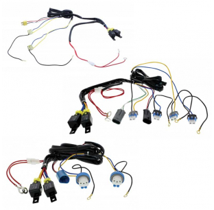 Headlight Relay Harness Kit H4, 9005/9006, 9007 - Corrects Dim Lights, Fits Most Vehicles