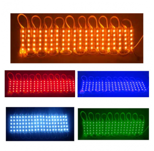 LED Light Bar Strip with Adhesive Tape - 20 Bars, 5 Diodes Each