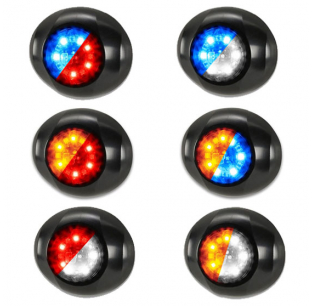 Dual Color Corner LED Exterior Mount Perimeter Strobe Lights for Enhanced Vehicle Visibility