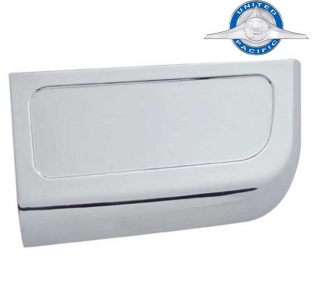 Chrome Plastic Freightliner Century Storage Compartment Panel with Groove - Fits Most Century and Columbia Models