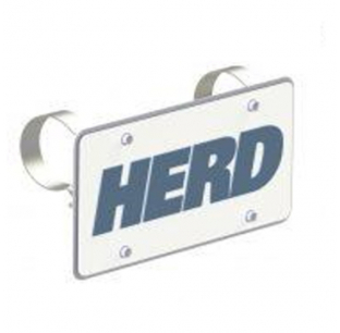 Herd License Plate Holder for 3.5 Inch Tubes - Durable and Secure Fit