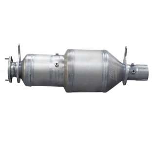 Alt Text: 35.63 Inch International Navistar MaxxForce Diesel Particulate Filter and Oxidation Catalysts 10.97 Inch Diameter