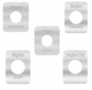 Freightliner Stainless Steel Engine Switch Plates - Durable, High-Quality Fit