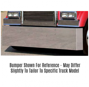 Kenworth W990 Classic Style Standard Mount Mitered End Bumpers - Durable and Stylish Truck Accessories