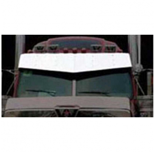 Western Star 14x16 Inch V Style Visor - Durable, Perfect Fit, Enhances Truck Appearance