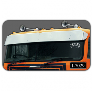 International 9670 Cab Over Visor - Durable, Perfect Fit, Enhances Truck Appearance