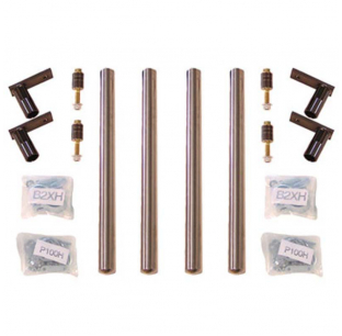 Stainless Bolt-On Kit for Minimizer Fenders - Fits One Ton, Lil Scrapper, TT Twin, Texas Double, 18 and Single, Eyebrow, Millennium Half Fenders