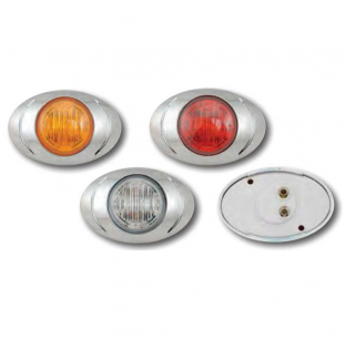 P3 LED Marker and Clearance Lights with PL-10 Connector for Vehicle Safety