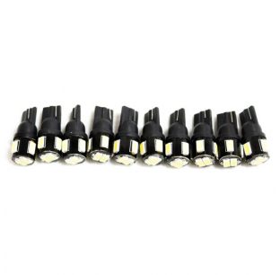 T10 6 LED Replacement Bulbs 10 Pack - Energy Efficient, Bright, Long-lasting