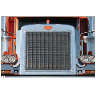 Kenworth Style Stainless Steel Grille Bars for Freightliner, W900, T800, 4900EX, Custom Lengths Available