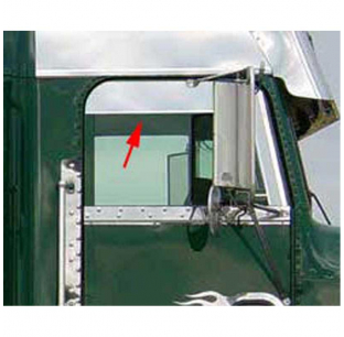 Freightliner Classic FLD Chopped Top Door Trims - RoadWorks Upper Door Trims - Click for Options