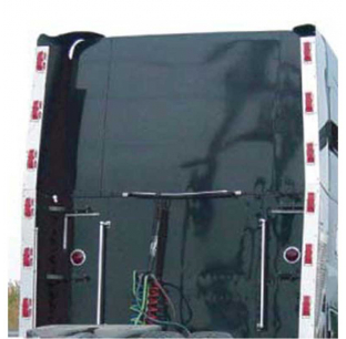 Freightliner FLD Condo Rear Vertical Extensions 4 Piece Kit - No Lights - Many Lighting Options Available