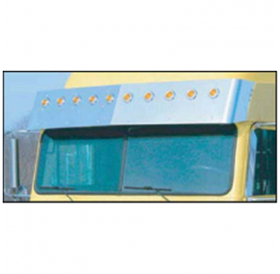 Classic Replacement Visor with 10-2 Inch Light Holes - Fits FLD Condo Trucks - Roadworks 1 Year Warranty