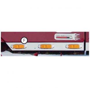 Freightliner Century/Columbia Cab Panels by Roadworks - Fits Most Bolt-on Light Styles