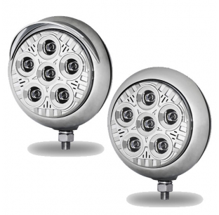 5 Inch Legacy Series Round Chrome Spot Beam LED Work Light