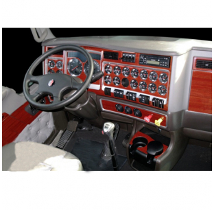 Freightliner M2 Premium 3 Piece Dash Kit Overlay - Enhance Your Truck's Interior