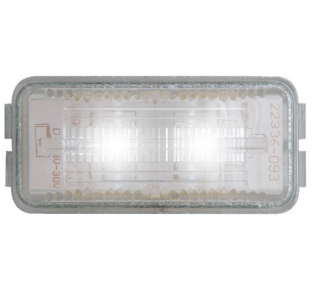 2 LED Sealed License Light with .156 Female Barrels - Durable and Efficient Lighting Solution