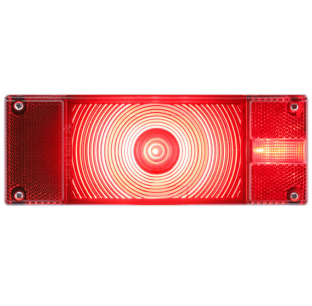 Passenger Side LED Red Tail Light with 2 Pin Plug - Combination Light