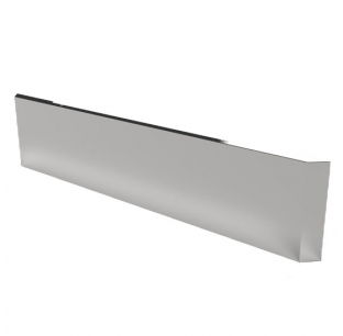 Universal 20 Inch Miter End Stainless Steel Blind Mount Bumper - Durable and Easy to Install