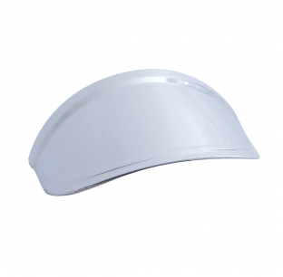 2.5 Inch Stainless Steel Round Light Visor for Grommet Mounted Lights - No Lip, Pointed Tip, Fits Most Models