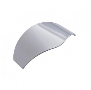 2 Inch or 2.5 Inch Stainless Steel Round Light Visor for Grommet Mounted Lights - No Lip, Pointed Tip, Fits Most Models