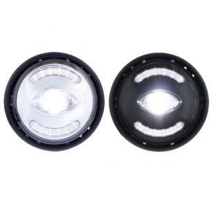 Blackout Fog Light for Freightliner Columbia - 6500K LED, 960 Lumen, Injection Molded Acrylic Lens, Rugged Die Cast Housing, Easy H11 Plug Connection