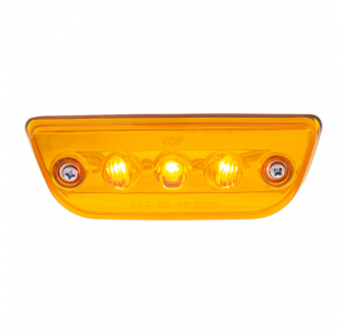 Peterbilt 579/Kenworth T680 3 LED Cab Light Amber LED/Lens - Direct Plug-N-Play, DOT/SAE P3, Fits 2013-2021 Models