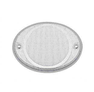 Chrome Plastic Oval CB Speaker Cover for Kenworth and International Trucks - Fits Various Models - United Pacific 6 Month Warranty