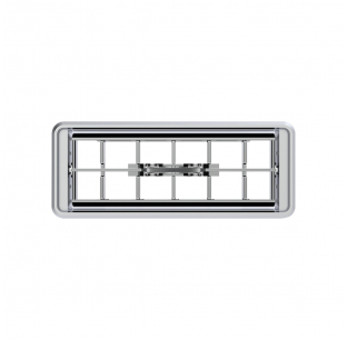 Kenworth Inner A/C Vent - Chrome Plastic, Easy Install, Fits 2001 & Older Models, 6-Month Warranty