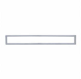 Chrome International Rectangular Dash Trim - Fits Most Models | 6-Month Warranty | Chrome Plated Plastic | Sold Each