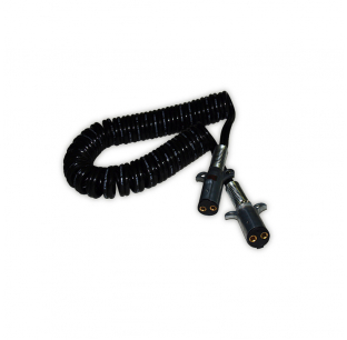 Two Pole Coiled Cable Assemblies - Durable and Flexible for Various Applications