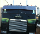 Freightliner 13x9 Inch Bowtie Visor - Durable, Perfect Fit Accessory