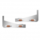 Peterbilt 388/389 Sleeper Extension Panel with 4 Flatline LED Lights, 36, 48, 63 Inch Options, Fits 2007-2015 Models