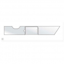 Freightliner FLD Front Fairing Trims - Stainless Steel Scuff Plates for Rear or Side Stack Trucks, Part RW20251, Sold in Pairs