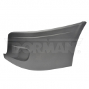 Freightliner Cascadia Gray Replacement Bumper End Covers Without Fog Light Cutout