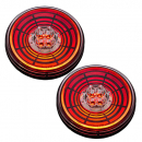 4 Inch Round 13 Red LED Abyss Stop, Turn, Tail Light - High Visibility