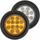 4 Inch 12 LED Amber Turn Signal Light Kit for Vehicles