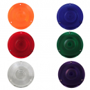 4 Inch Acrylic Flange Mount Light Lens - Available in Amber, Blue, Green, Red, Purple, Clear