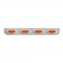 Chrome 33 - 1/4 Inch Long L Shape Light Bracket With 4 Holes For Plug In Y2K Incandescent Marker Lights