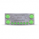 Rear Center Panel With 4 - 4 Inch And 6 - 2 Inch Red To Green Dual Revolution LED Lights