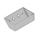 45 Degree Faced Air Line Box with Flange, Trailer Air, 2 - 7 Way Hookups