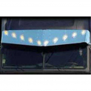 Freightliner 15x17.5 Inch V Style Visor - Durable, Perfect Fit, Enhances Truck Appearance