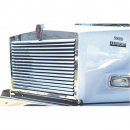 Louvered Hood Grill for Kenworth T800 Wide Hood, Stainless Steel, Single Headlight, All Years, 1 Piece Kit