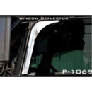 Peterbilt 379-389 Stainless Door Window Deflector - Durable, High-Quality Fit