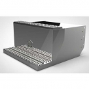 Peterbilt 31" Mirror Finish Punched Stainless Steel Tool Box with Hinge & T-Handle