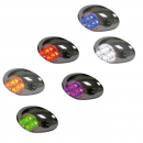 4 Diode Courtesy LED Light with Chrome Housing, Water Resistant, Multiple Colors, Fits Most Trucks