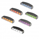 5 Diode Interior LED Lights - Chrome Housing, Water Resistant, Multiple Colors, Easy Install