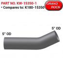 Grand Rock Kenworth Replacement Exhaust Pipe - Replaces K180-15350-1 - Sold Each