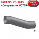 "Volvo Replacement Pipe 8071845 - Fits 5" 2-Bend OD/Flare Pyro Turbo - Replaces VG-1845"